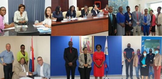 Minister Brug congratulates SG Arnell on 40 years of dedicated public service
