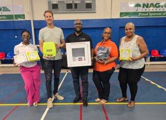 Rotary Club of St. Martin Sunset donates AED Defibrillator to National Institute of Sports