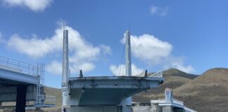Causeway Bridge Lighting System Repairs Underway. One-lane closure in effect during evening hours