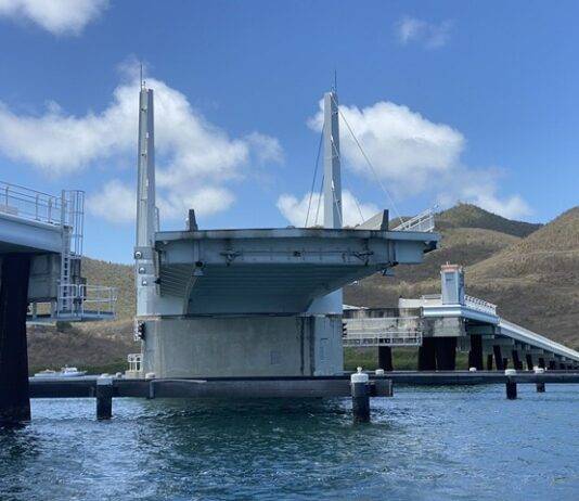 Causeway Bridge Lighting System Repairs Underway. One-lane closure in effect during evening hours