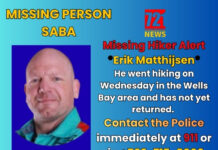 SABA MISSING PERSON UPDATE 1: