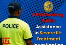 KPSM Seeking Public Assistance in Severe Ill-Treatment Investigation