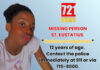 *MISSING PERSON – ST. EUSTATIUS*