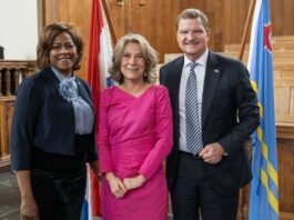 Minister Arrindell attends Reception in Honor of Incoming Minister Plenipotentiary Aruba