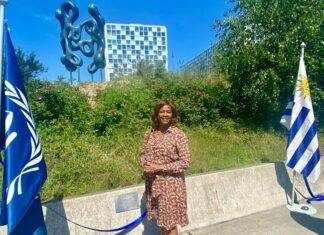 Minister Plenipotentiary Arrindell Attends Unveiling Ceremony of Uruguay’s Human Tribe Totem on the grounds of the ICC