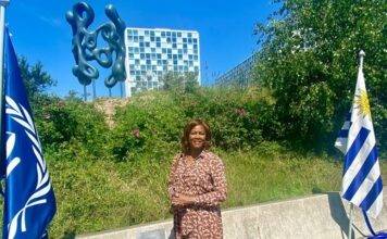 Minister Plenipotentiary Arrindell Attends Unveiling Ceremony of Uruguay’s Human Tribe Totem on the grounds of the ICC