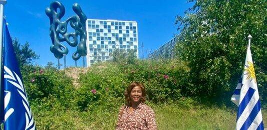 Minister Plenipotentiary Arrindell Attends Unveiling Ceremony of Uruguay’s Human Tribe Totem on the grounds of the ICC