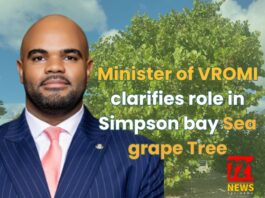 Minister of VROMI clarifies role in Simpson bay Sea grape Tree