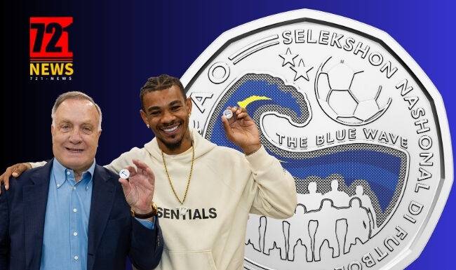 Bacuna and Advocaat perform first strike, CBCS honors Curaçao’s historic World Cup qualification with two commemorative coins