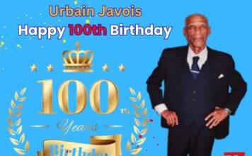 Minister Brug Congratulates Mr. Urbain Javois on His 100th Birthday