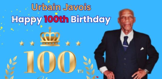 Minister Brug Congratulates Mr. Urbain Javois on His 100th Birthday