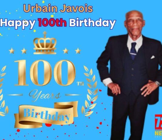 Minister Brug Congratulates Mr. Urbain Javois on His 100th Birthday