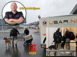 Nine dog handlers and sniffer dogs from Urban Search and Rescue (USAR.NL) left Schiphol for Saba on Sunday morning.