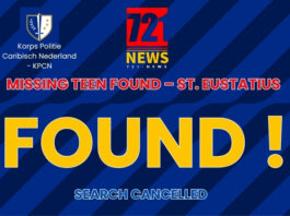 POLICE UPDATE: MISSING TEEN FOUND – ST. EUSTATIUS