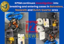 KPSM continues investigation into breaking and entering cases in Belvedere, Nazareth and Dutch Quarter area