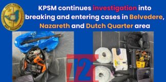 KPSM continues investigation into breaking and entering cases in Belvedere, Nazareth and Dutch Quarter area