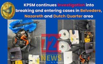 KPSM continues investigation into breaking and entering cases in Belvedere, Nazareth and Dutch Quarter area