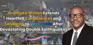 Gromyko Wilson Extends Heartfelt Condolences and Solidarity to Venezuela After Devastating Double Earthquakes