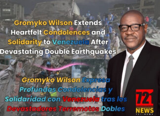 Gromyko Wilson Extends Heartfelt Condolences and Solidarity to Venezuela After Devastating Double Earthquakes