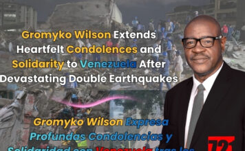 Gromyko Wilson Extends Heartfelt Condolences and Solidarity to Venezuela After Devastating Double Earthquakes