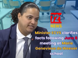 For the sake of completeness: Minister ECYS clarifies facts following June 8 meeting at Marie Genevieve de Weever school