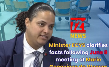 For the sake of completeness: Minister ECYS clarifies facts following June 8 meeting at Marie Genevieve de Weever school