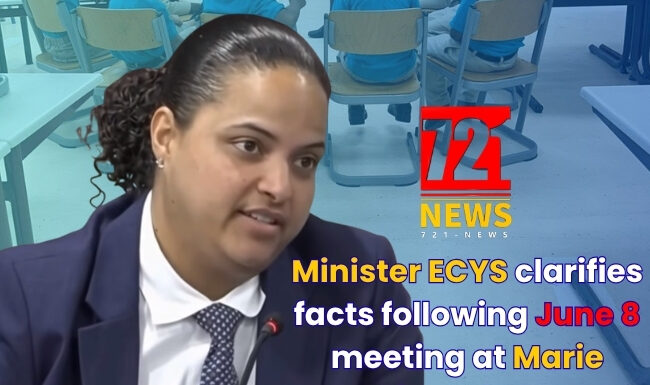 For the sake of completeness: Minister ECYS clarifies facts following June 8 meeting at Marie Genevieve de Weever school