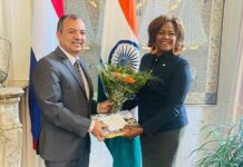 Minister Plenipotentiary Arrindell meets with India’s Ambassador to Explore Opportunities between both Countries