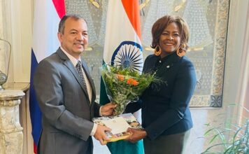 Minister Plenipotentiary Arrindell meets with India’s Ambassador to Explore Opportunities between both Countries