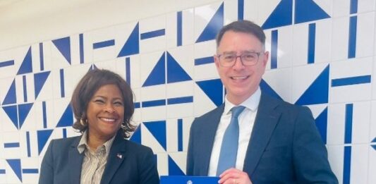 Minister Plenipotentiary Arrindell discusses with Brazil Diplomatic Representative Moraes Renewable Energy & Sustainable Development