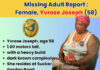 Missing Adult Report : Female, Yvrose Joseph (58)