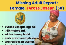 Missing Adult Report : Female, Yvrose Joseph (58)