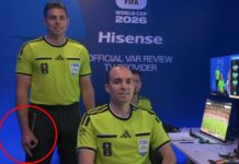 Fifa urged to remove World Cup VAR official over alleged white supremacist hand gesture