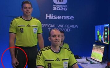 Fifa urged to remove World Cup VAR official over alleged white supremacist hand gesture