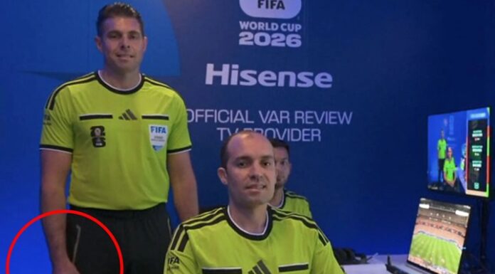 Fifa urged to remove World Cup VAR official over alleged white supremacist hand gesture