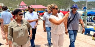 Minister Heyliger-Marten uses busy cruise day walkthrough to assess Boardwalk enforcement, vending and visitor experience