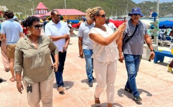Minister Heyliger-Marten uses busy cruise day walkthrough to assess Boardwalk enforcement, vending and visitor experience