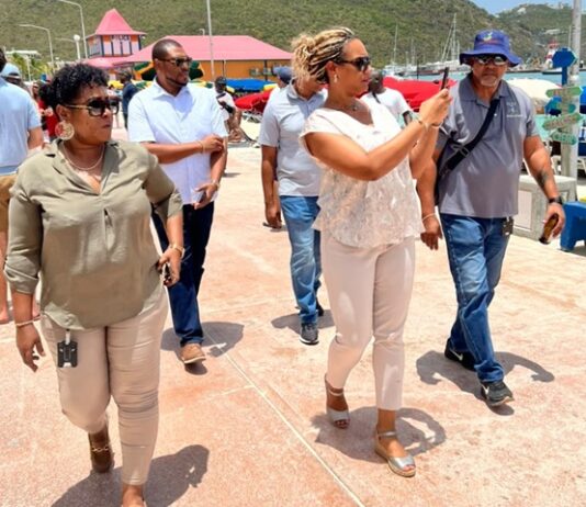 Minister Heyliger-Marten uses busy cruise day walkthrough to assess Boardwalk enforcement, vending and visitor experience
