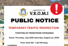 VROMI TO BEGIN PAINTING PEDESTRIAN CROSSINGS