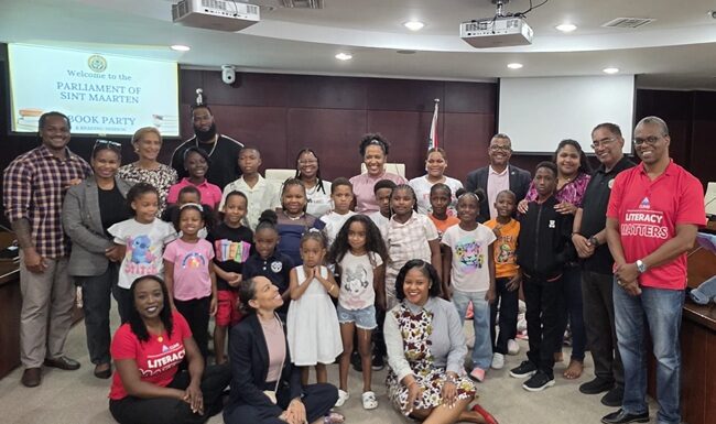 Parliament of Sint Maarten Hosts Book Party in Support of CLIMB Foundation’s “Drop Everything and Read St. Maarten” (DEAR SXM) Initiative