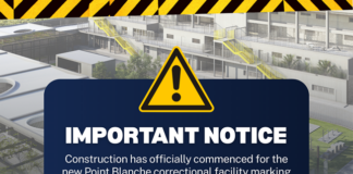 Ministry of Justice Advise Motorists to Exercise Caution as Point Blanche Prison Construction Begins