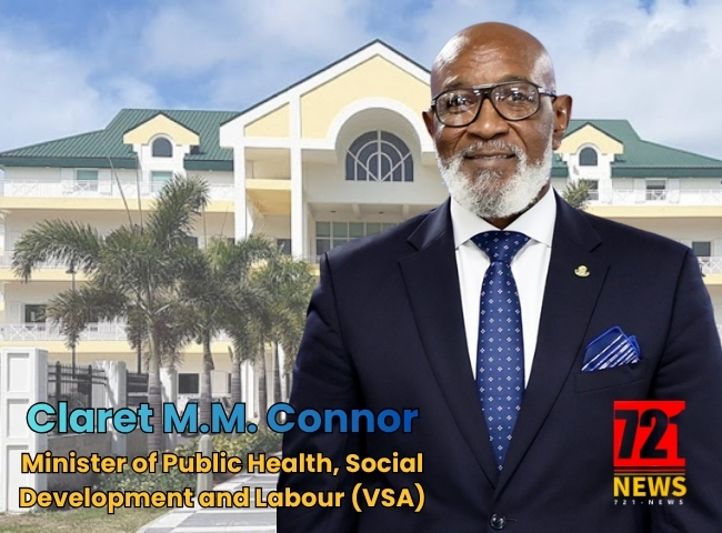 Claret M.M. Connor Minister of Public Health, Social Development and Labour (VSA)