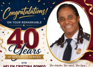 ACTING MINISTER OF JUSTICE HONORS INSPECTOR HELEN ROMEO ON THE OCCASION OF HER 40 YEARS OF DISTINGUISHED SERVICE