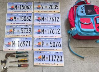 KPSM Recovers Multiple License Plates and Tools During Front Street Control.