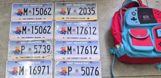 KPSM Recovers Multiple License Plates and Tools During Front Street Control.