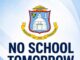 All Schools Closed on Monday August 31 due to Inclement Weather. Country Under Flood Watch