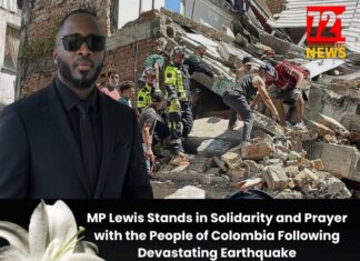 MP Lewis Stands in Solidarity and Prayer with the People of Colombia Following Devastating Earthquake