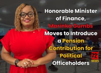 Honorable Minister of Finance, Marinka Gumbs Moves to Introduce a Pension Contribution for Political Officeholders