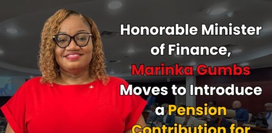 Honorable Minister of Finance, Marinka Gumbs Moves to Introduce a Pension Contribution for Political Officeholders