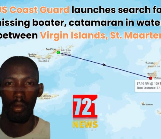 US Coast Guard launches search for missing boater, catamaran in waters between Virgin Islands, St. Maarten